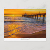 Manhattan Beach Pier Postcard Postkarte (Vorderseite)
