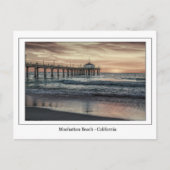 Manhattan Beach Pier Postcard Postkarte (Vorderseite)