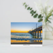 Manhattan Beach Pier Postcard Postkarte (Stehend Vorderseite)