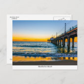 Manhattan Beach Pier Postcard Postkarte (Vorne/Hinten)
