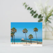 Manhattan Beach Pier Postcard Postkarte (Stehend Vorderseite)