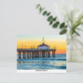 Manhattan Beach Pier Postcard Postkarte (Stehend Vorderseite)