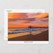 Manhattan Beach Pier Postcard Postkarte (Vorne/Hinten)