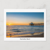 Manhattan Beach Pier Postkarte (Vorderseite)