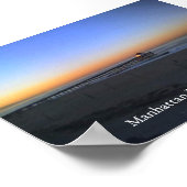 Manhattan Beach Sunrise Poster (Ecke)