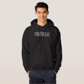 Manhattan Beach Vintag White Script Apparel Hoodie (Vorne ganz)