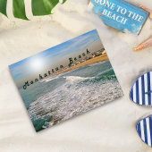 Manhattan Beach Waves Postkarte