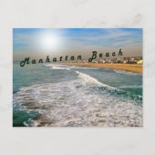 Manhattan Beach Waves Postkarte (Vorderseite)