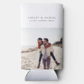 Manhattan Beach Wedding Favor Selters Dosenkühler (Rückseite)