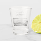 Manhattan Beach Wedding Gefallen Personalisiert Ch Schnapsglas (Rückseite)