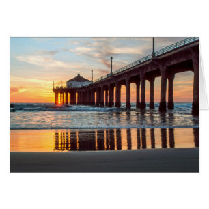 Manhattan- Beachpier-Sonnenuntergang