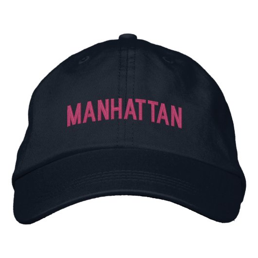 MANHATTAN BESTICKTE BASEBALLKAPPE (Vorderseite)