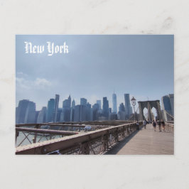 Manhattan-Blick von Brooklyn Postkarte New York