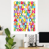 Manhattan Boroughs Bus Blind Poster (Heimbüro)