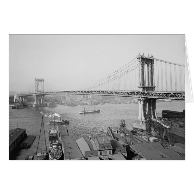 Manhattan Bridge, 1909 (Vorderseite (Horizontal))