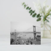 Manhattan Bridge, 1909 Postkarte (Stehend Vorderseite)