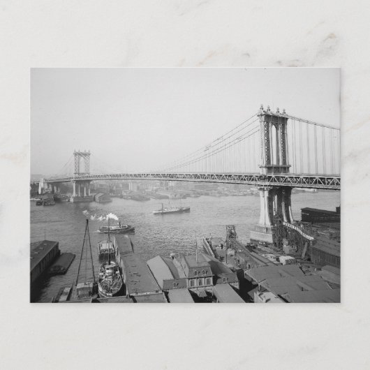Manhattan Bridge, 1909 Postkarte (Vorderseite)