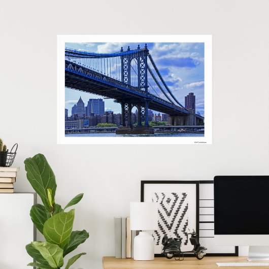 Manhattan Bridge A2 des NYC Poster (Heimbüro)