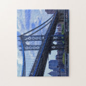 Manhattan Bridge A2 von NYC Puzzle (Vertikal)
