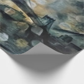 Manhattan Bridge abstrakt Geschenkpapier (Ecke)