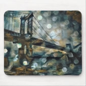 Manhattan Bridge abstrakt Mousepad (Vorne)