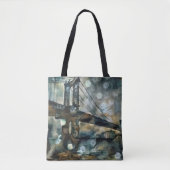 Manhattan Bridge abstrakt Tasche (Vorderseite)