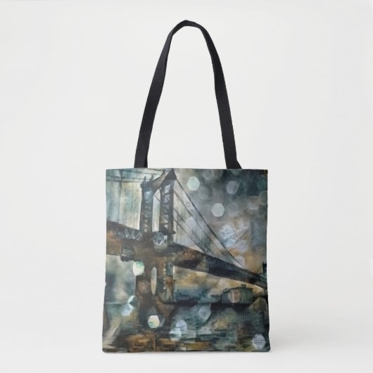 Manhattan Bridge abstrakt Tasche (Vorderseite)