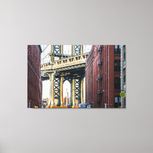 Manhattan Bridge bei Sunset Leinwanddruck