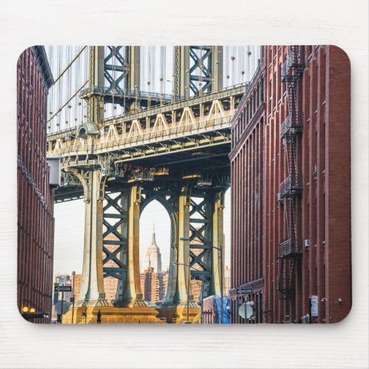 Manhattan Bridge bei Sunset Mouse Pad Mousepad (Vorne)