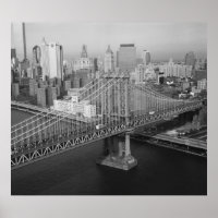 Manhattan Bridge Black and White Fotografy