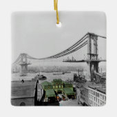 Manhattan Bridge Catharine Ferry New York Keramikornament (Vorderseite)