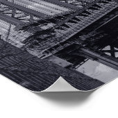 Manhattan Bridge, Dumbo, Brooklyn NYC Photograph  Poster (Ecke)
