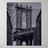 Manhattan Bridge, Dumbo, Brooklyn NYC Photograph  Poster (Vorne)
