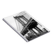 Manhattan Bridge in Black & White Notizblock (Rechte Seite)