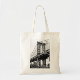 Manhattan Bridge in Black & White Tragetasche