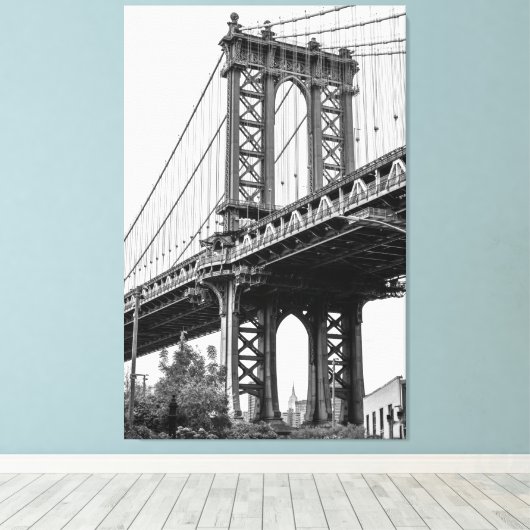 Manhattan Bridge Leinwanddruck (Insitu (Holzboden))