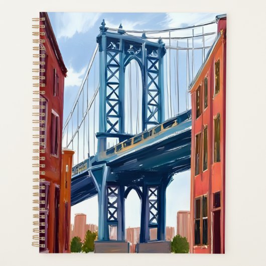 Manhattan Bridge New York City Gemälde Planer (Vorderseite)