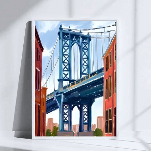 Manhattan Bridge New York City Gemälde Poster