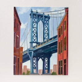 Manhattan Bridge New York City Malerei Puzzle