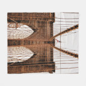 MANHATTAN BRIDGE NEW YORK FLEECEDECKE (Vorderseite (Horizontal))