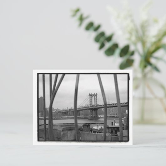 Manhattan Bridge Postcard Postkarte (Stehend Vorderseite)