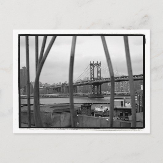 Manhattan Bridge Postcard Postkarte (Vorderseite)