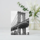 Manhattan Bridge Postkarte (Stehend Vorderseite)