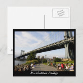 Manhattan Bridge Postkarte (Vorne/Hinten)