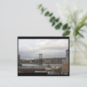 Manhattan Bridge Postkarte (Stehend Vorderseite)