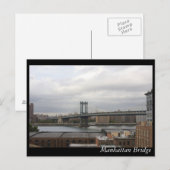 Manhattan Bridge Postkarte (Vorne/Hinten)