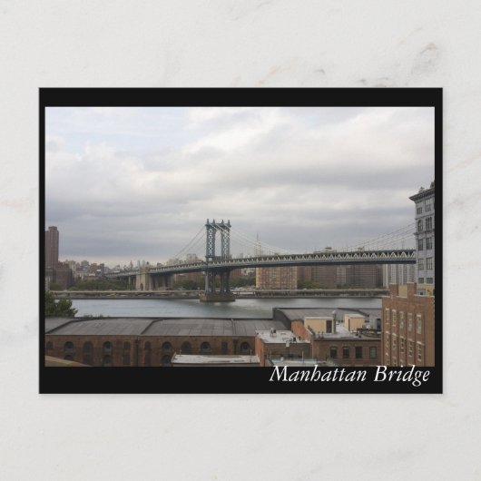 Manhattan Bridge Postkarte (Vorderseite)