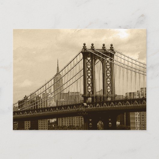 Manhattan Bridge Postkarte (Vorderseite)
