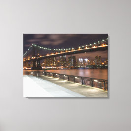Manhattan Bridge und NYC Skyline Leinwanddruck