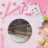 Manhattan Bridge und NYC Skyline Pappteller (Party)